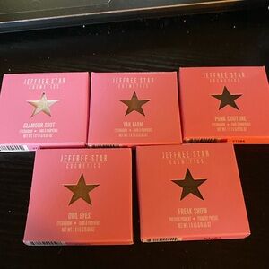 Bundle of jeffree Star eyeshadows